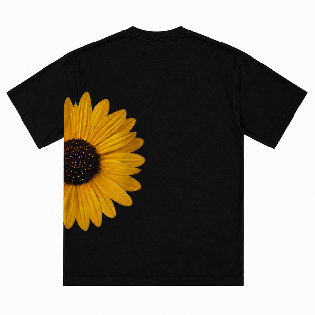 Sun Flower : Printed Oversized T-Shirt