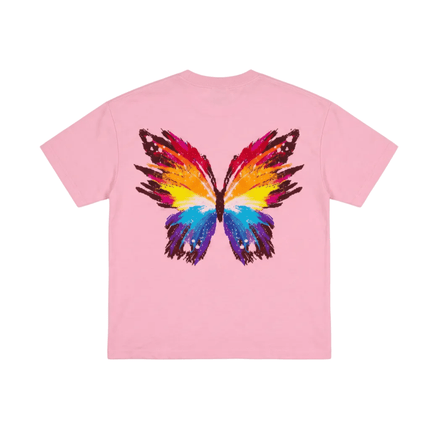 Colourful Butterfly : Printed Oversized T-Shirt - Peepri