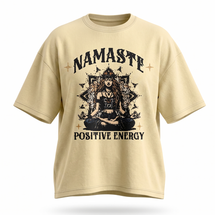 Namaste : Printed Oversized T-Shirt