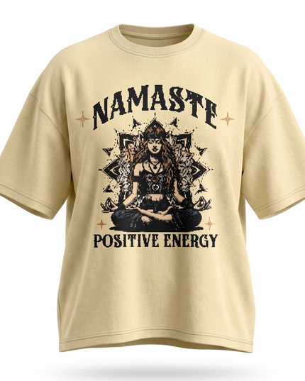Namaste : Printed Oversized T-Shirt