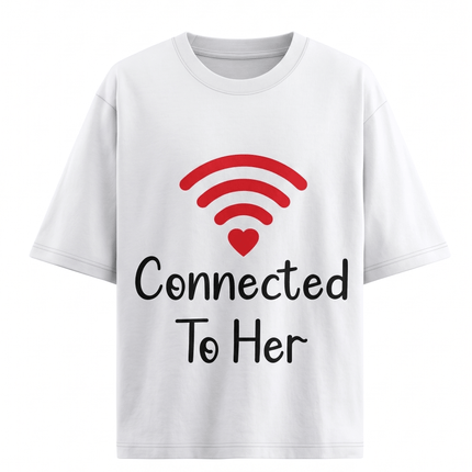 Connected : Printed Oversized T-Shirt - Peepri