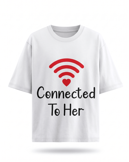 Connected : Printed Oversized T-Shirt - Peepri