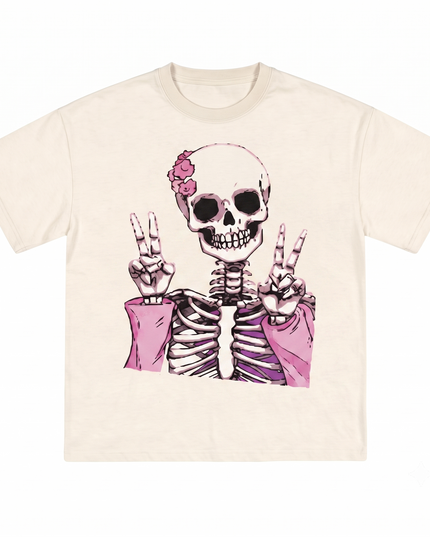 Victory Ghost : Printed Oversized T-Shirt